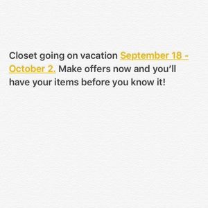 Open to all reasonable offers!